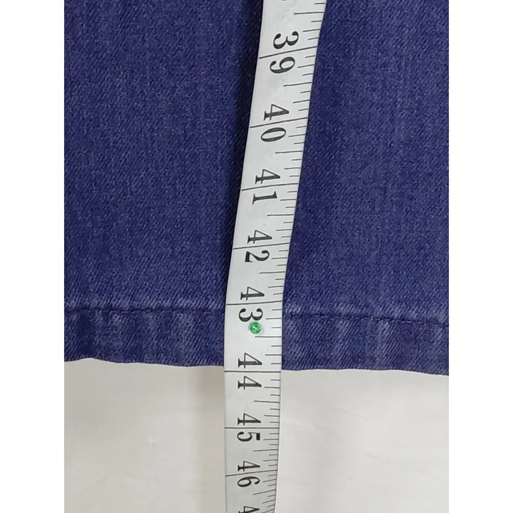 M/sf/t Mad Minds Purple Pocket Embroidered Straight Leg Jeans Men Size 36